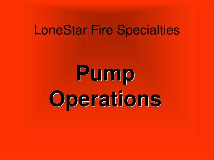 lonestar fire specialties