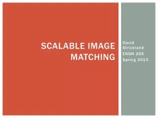 Scalable Image Matching