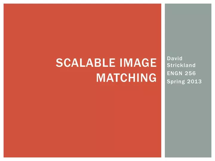 scalable image matching