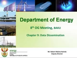 8 th OG Meeting, BAKU Chapter 9: Data Dissemination