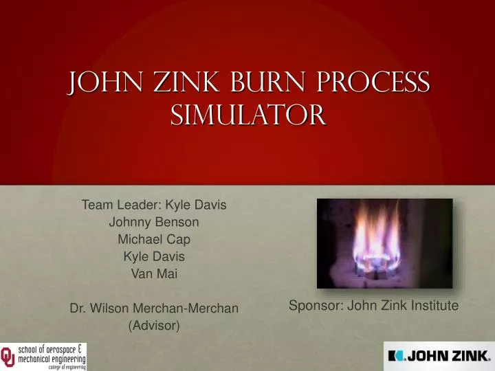 john zink burn process simulator