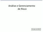 Análise e Gerenciamento de Risco - slide 1