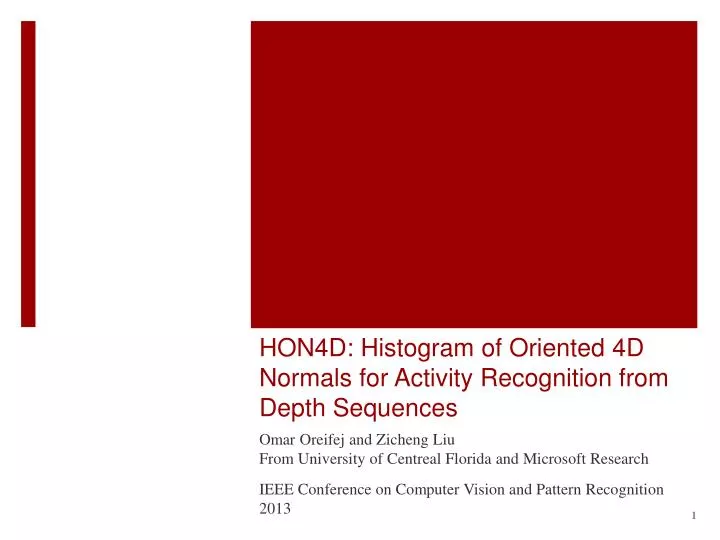 hon4d histogram of oriented 4d normals for activity recognition from depth sequences