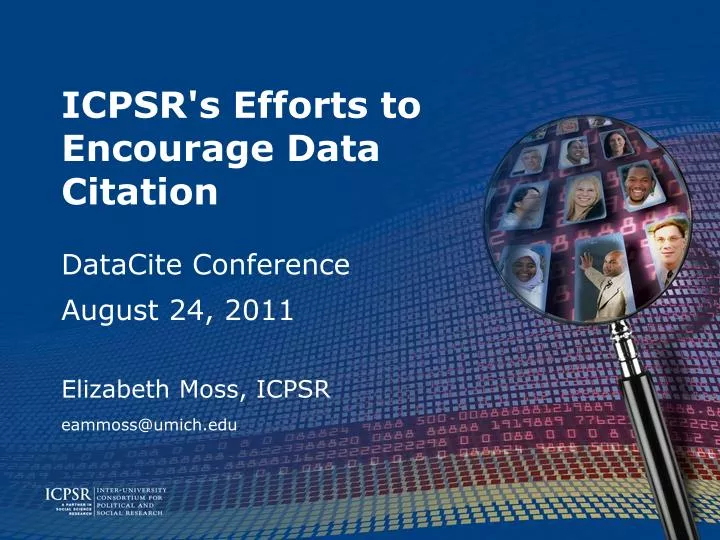 icpsr s efforts to encourage data citation