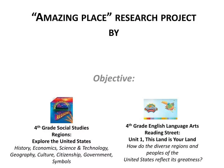 amazing place research project by