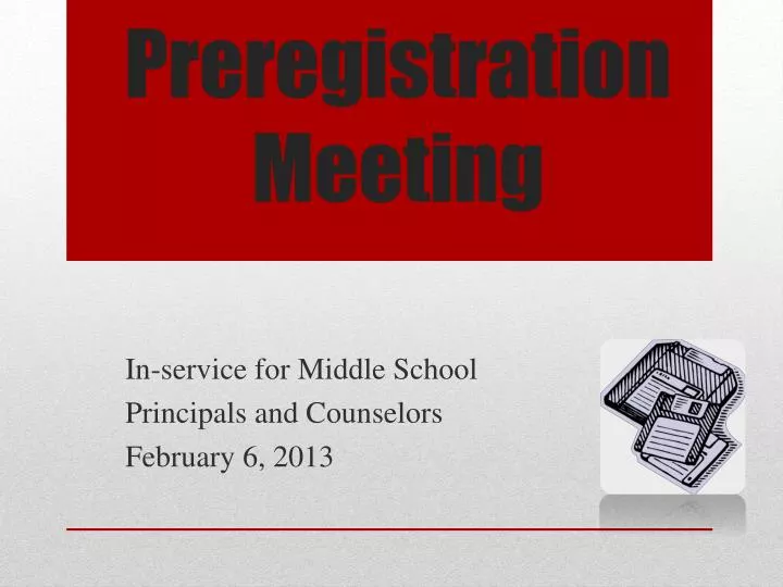 preregistration meeting