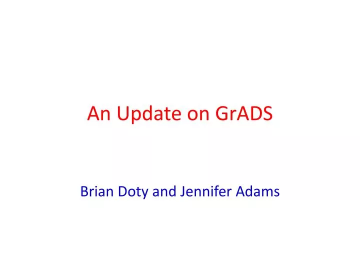 an update on grads