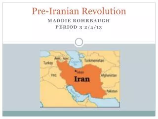 Pre-Iranian Revolution