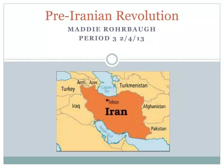 pre iranian revolution