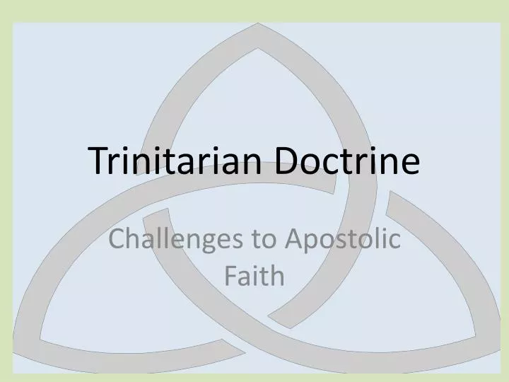 trinitarian doctrine