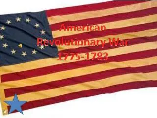 American Revolutionary War 1775-1783