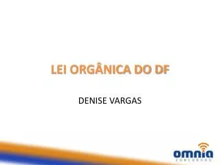 lei org nica do df