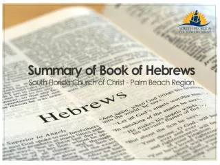 Summary of Hebrews Chapter 12