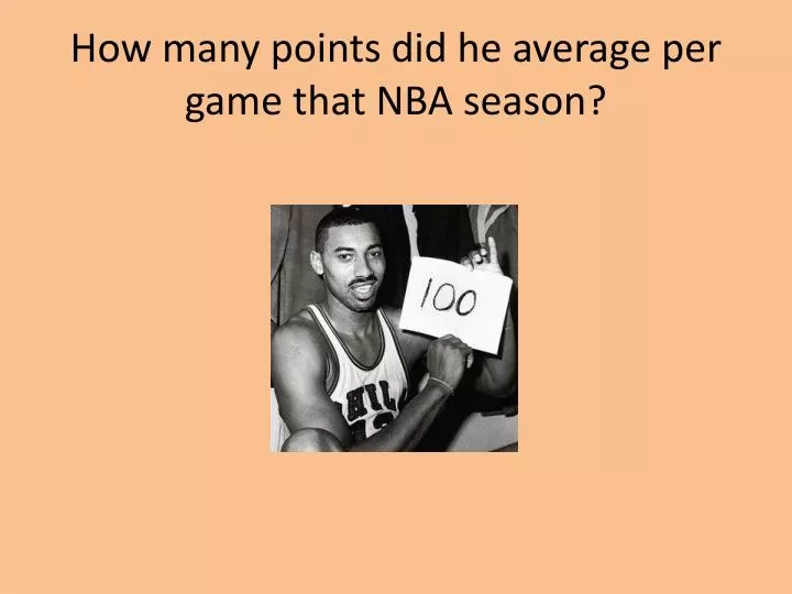 how many points did he average per game that nba season