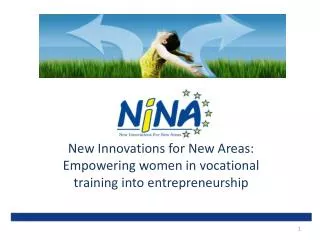 New Innovations for New Areas: Empowering women in vocational training into entrepreneurship