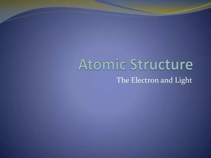 atomic structure