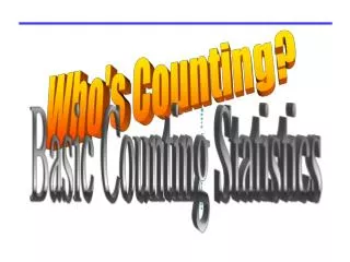 Basic Counting Statistics