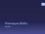 Premature Births - slide 1
