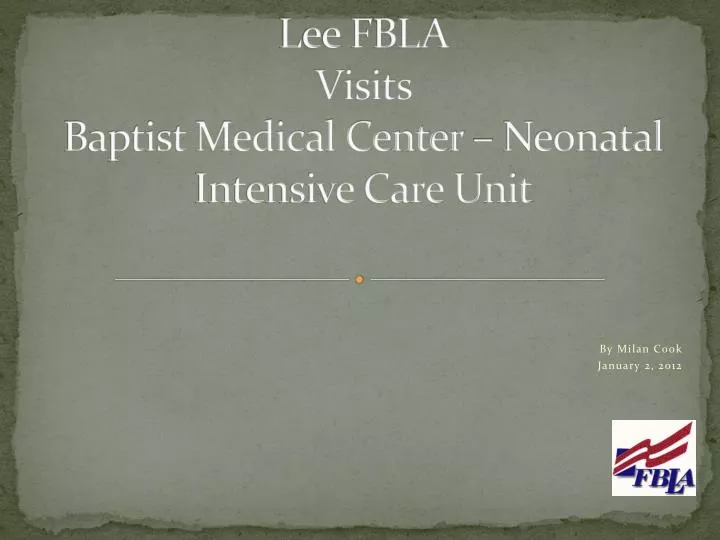 lee fbla visits baptist medical center neonatal intensive care unit
