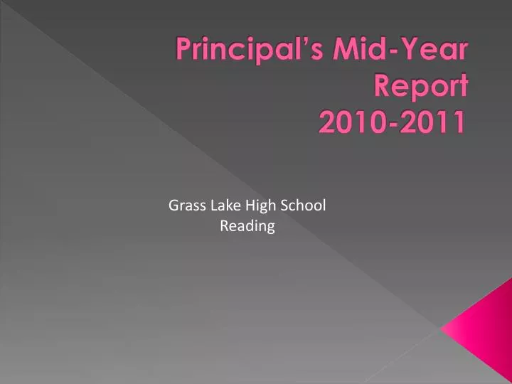 principal s mid year report 2010 2011