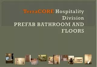 TerraCORE Hospitality Division PREFAB BATHROOM AND FLOORS
