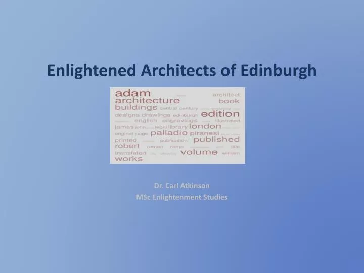 enlightened architects of edinburgh