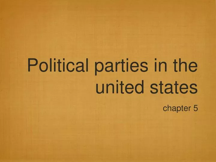 political parties in the united states