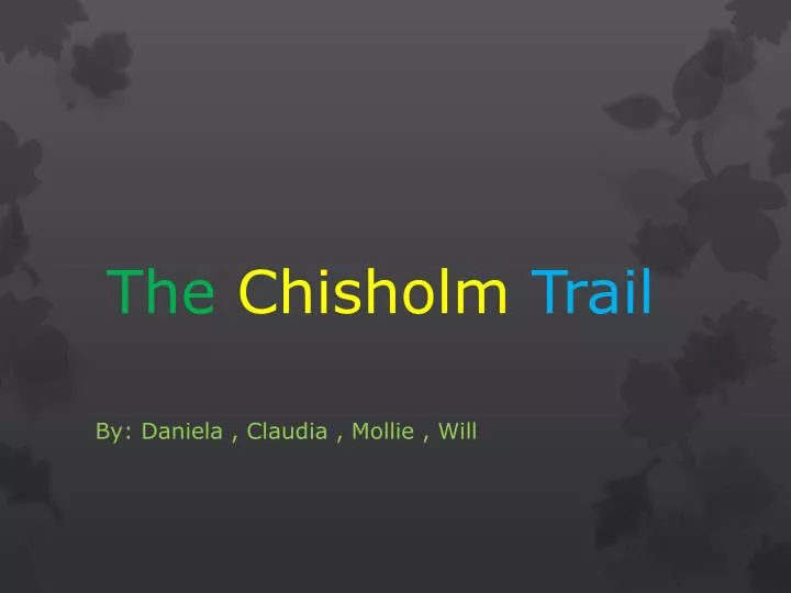 the chisholm trail