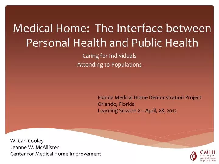 medical home the interface between personal health and public health