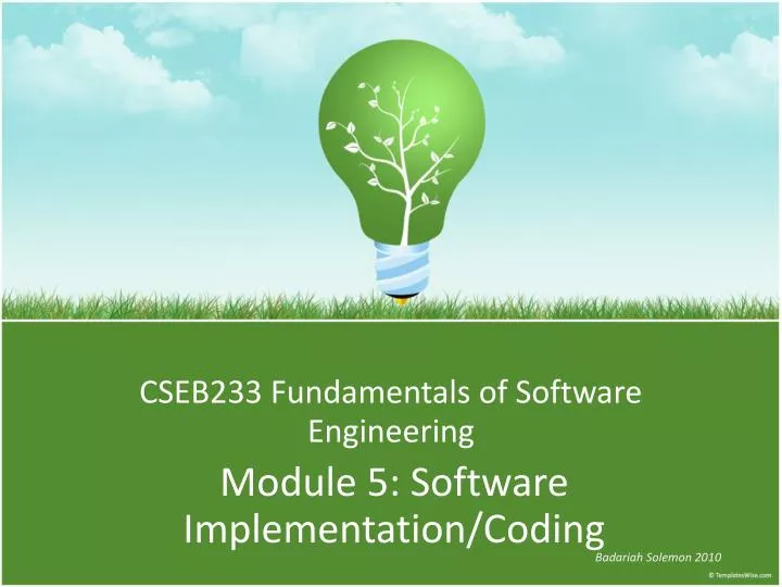 cseb233 fundamentals of software engineering