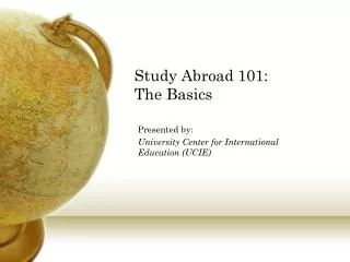 Study Abroad 101: The Basics