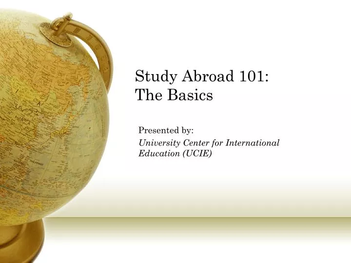 study abroad 101 the basics