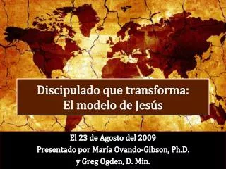 discipulado que transforma el modelo de jes s