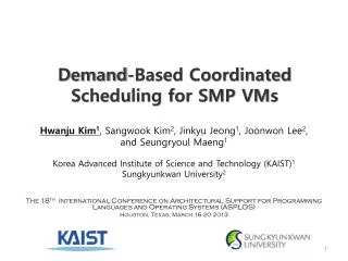 Demand-Based Coordinated Scheduling for SMP VMs