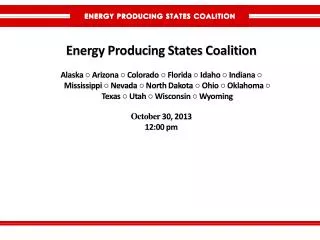 Energy Producing States Coalition