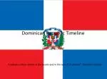 Dominican Republic Timeline - slide 1