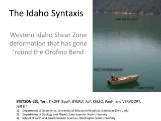 The Idaho Syntaxis