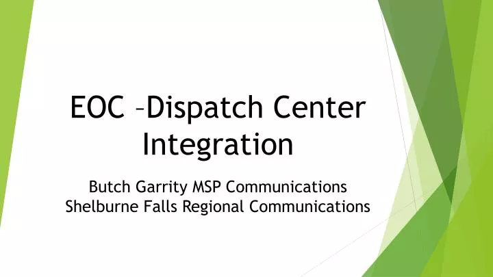 eoc dispatch center integration