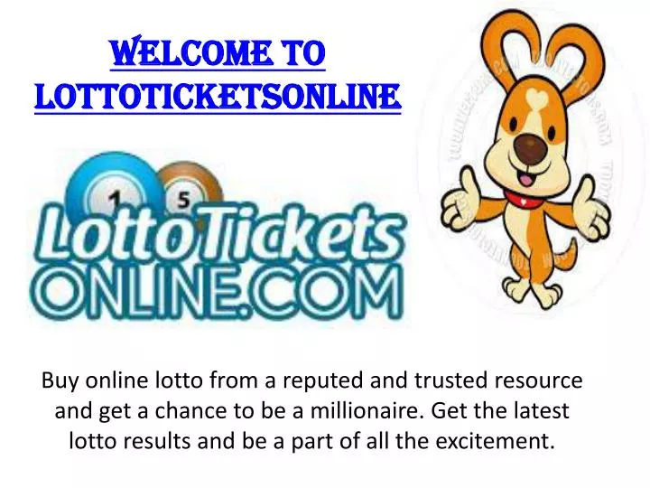welcome to lottoticketsonline