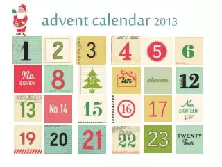 advent calendar 2013
