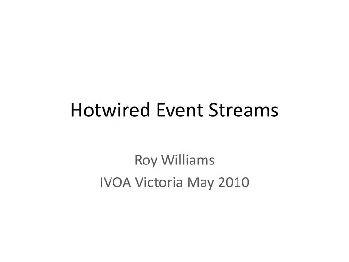 hotwired event streams