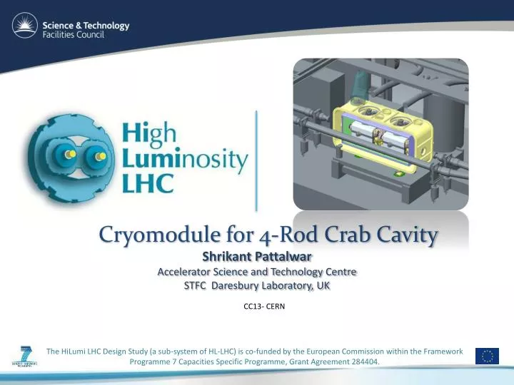 cryomodule for 4 rod crab cavity