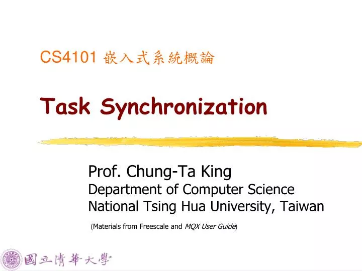 cs4101 task synchronization