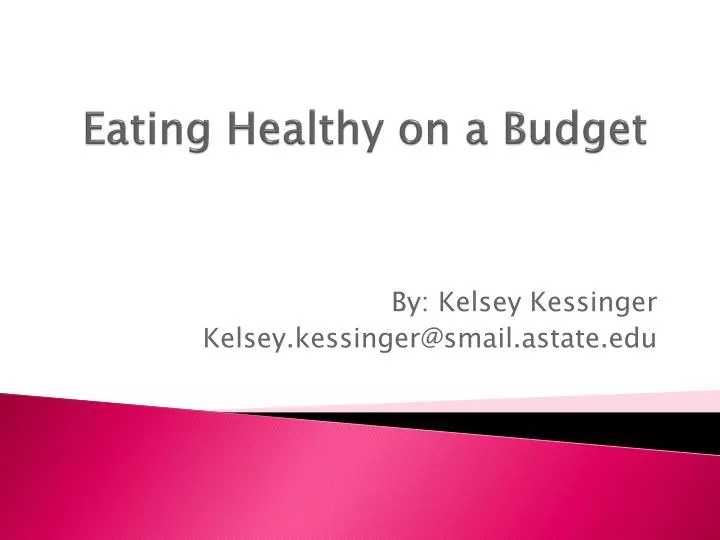 eating healthy on a budget