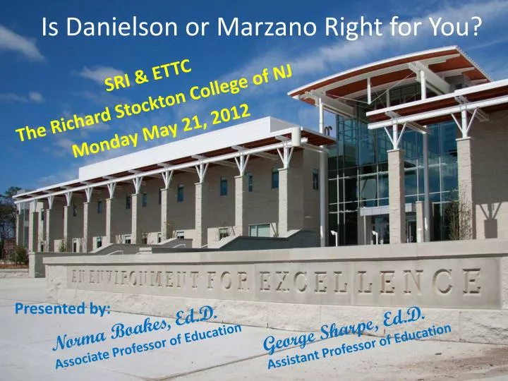 is danielson or marzano right for you