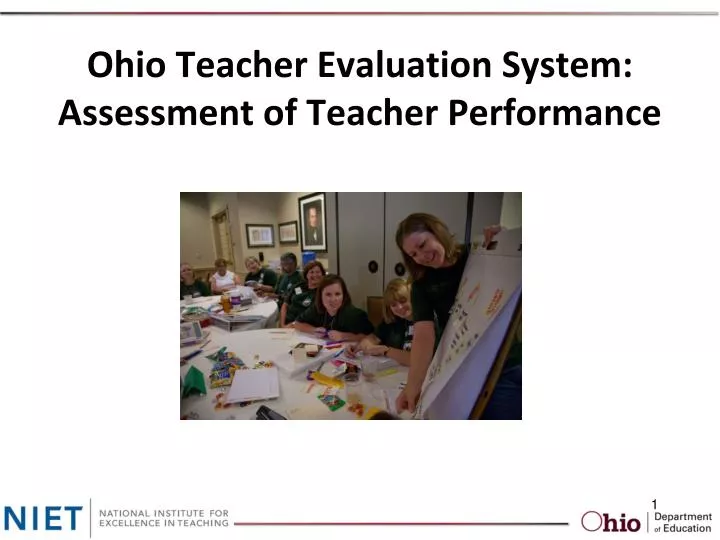 ohio teacher evaluation system assessment of teacher performance