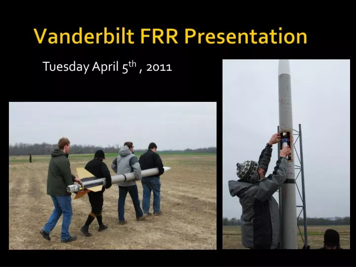 vanderbilt frr presentation