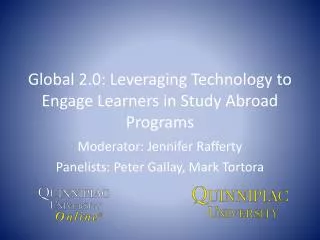 Global 2.0: Leveraging Technology to Engage Learners in Study Abroad Programs