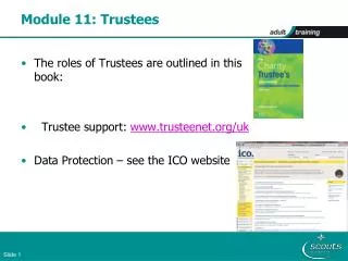 Module 11: Trustees