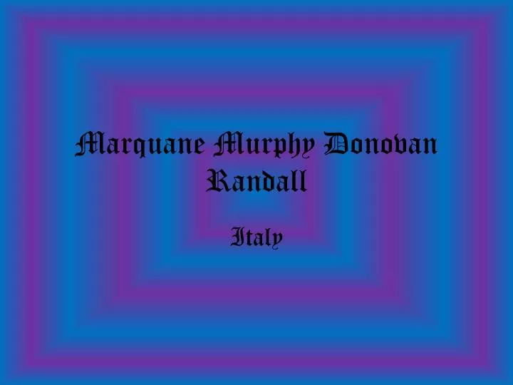 marquane murphy donovan randall